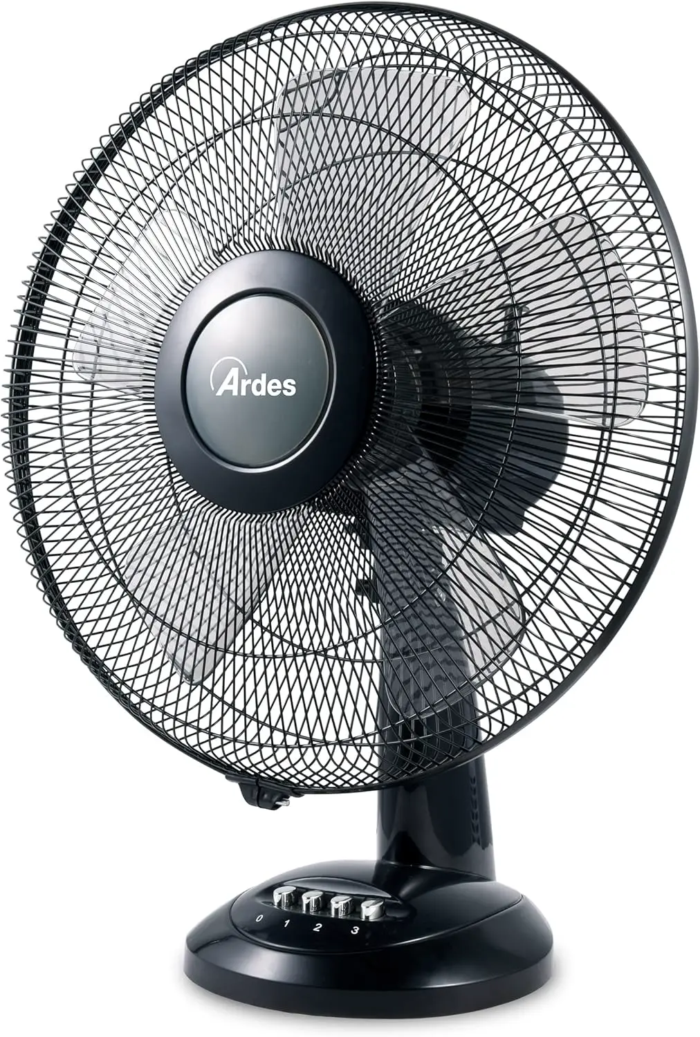 Ardes AR5S41 Ardes STYLE 41 Tischventilator 5 Klinge 40 cm 3 Geschwindigkeitsstufen Automatische Oszillation Details chrom, total Schaufel 40 cm Weiß