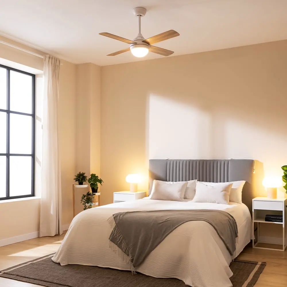 Cecotec Deckenventilator EnergySilence Aero 4250 DC Fresh. 40 W, DC-Motor, Durchmesser 42 Zoll mit 4 umkehrbaren Flügeln, LED-Licht, Fernbedienung, Timer, 6 Geschwindigkeiten vue 5