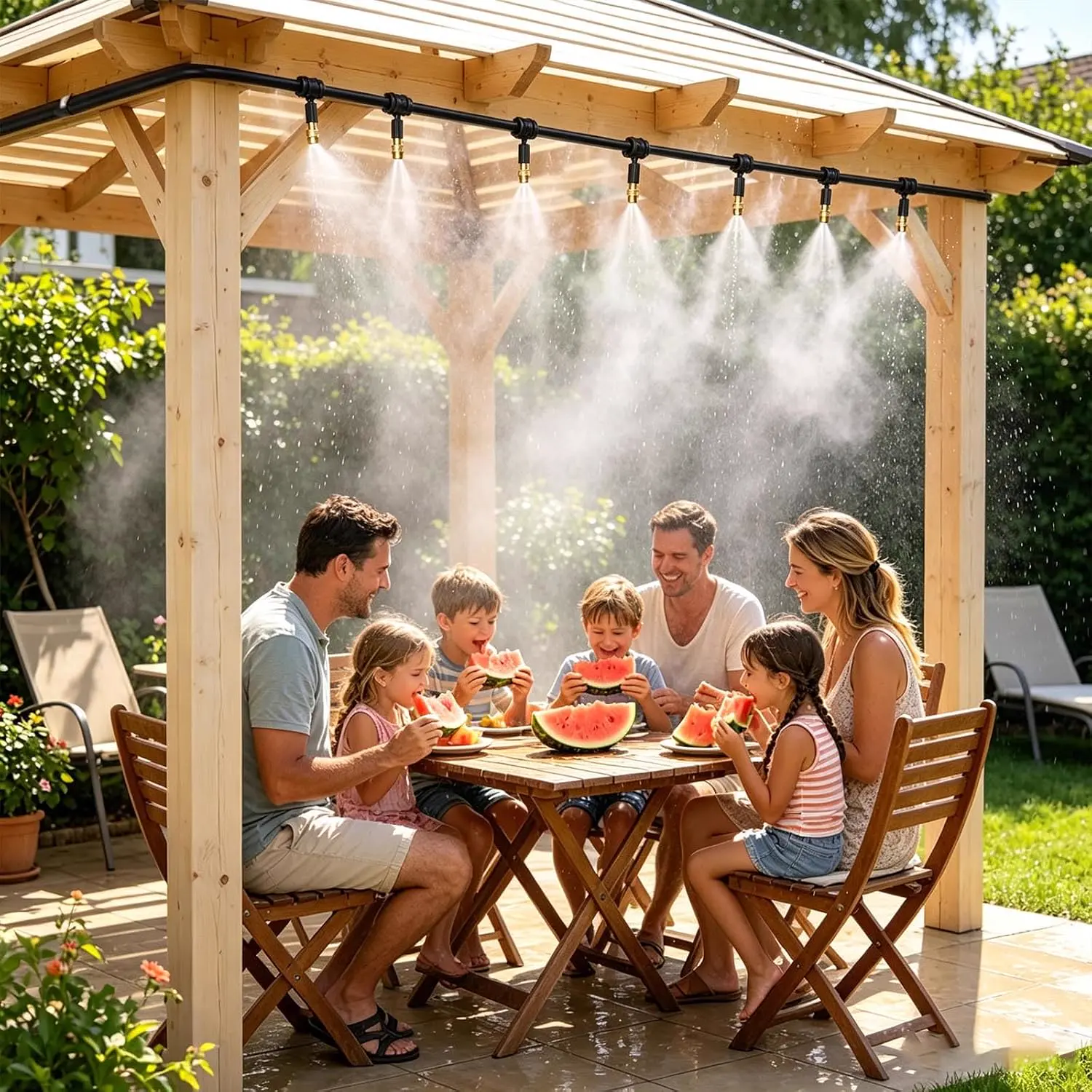 Zerstäuber Terrasse Schlauch Zerstäuber Terrasse Außen Kit vue 5