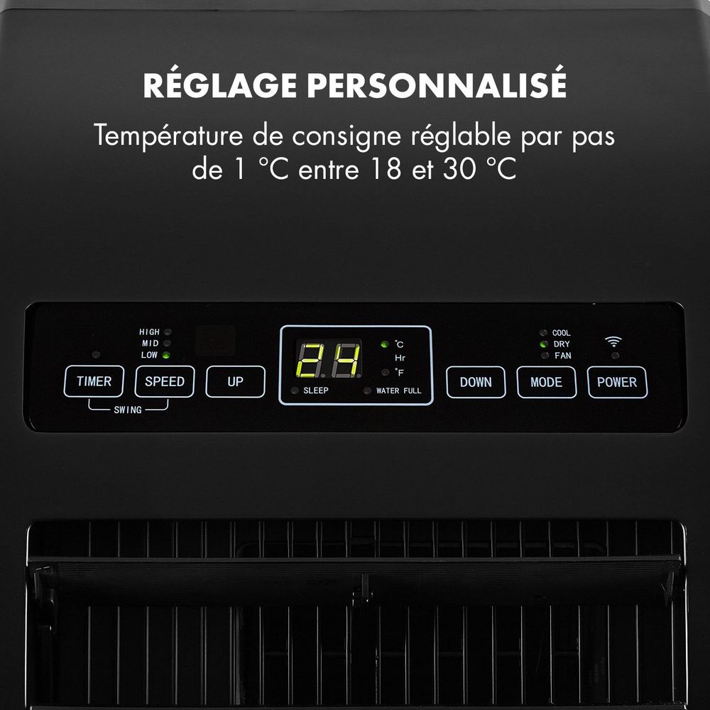 Mobile Klimaanlage Klarstein 25 m² Nachtmodus vue 5