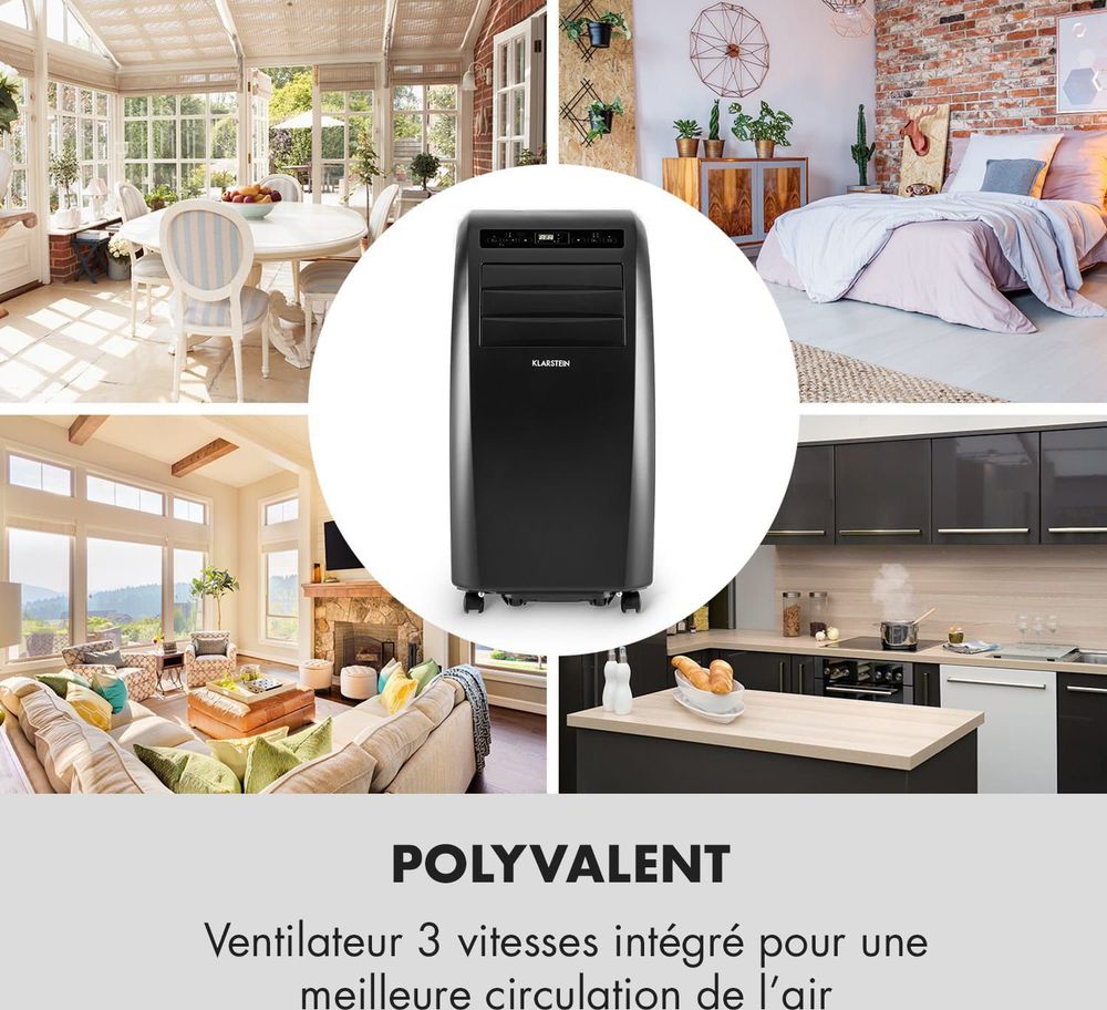 Mobile Klimaanlage Klarstein 25 m² Nachtmodus vue 9